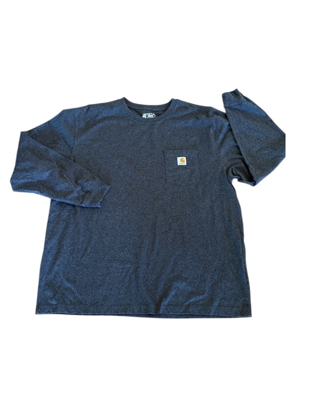 Carhartt Gray Long Sleeve Crew Neck Loose Fit Tee Shirt‎ Size XXL